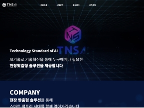 TNSAI 웹사이트 인증 화면